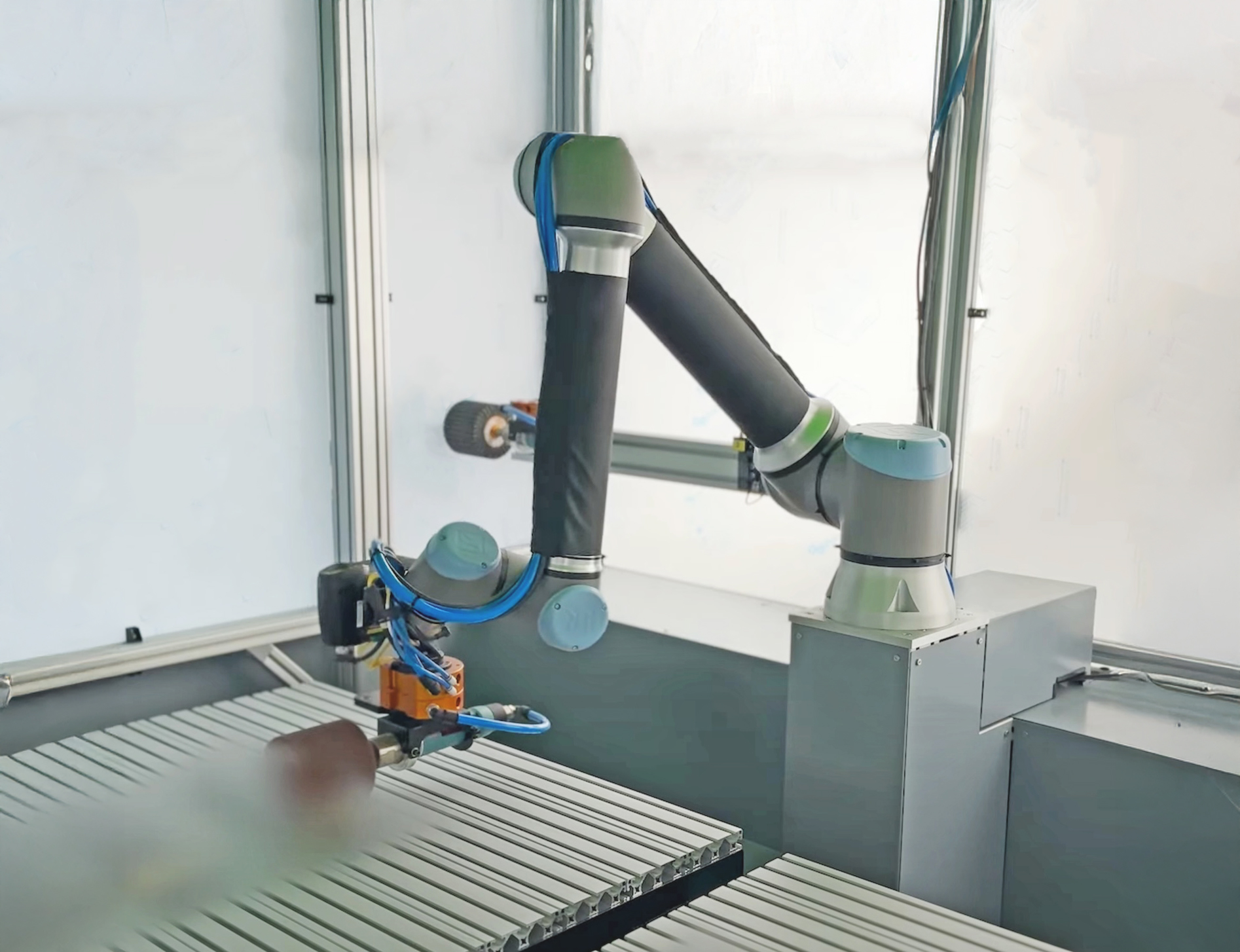 Robotic Material Finishing Workcell